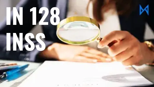 Capa do Artigo IN 128/2022 do INSS de 28 de Março de 2022 (texto integral)  do Cálculo Jurídico para Advogados