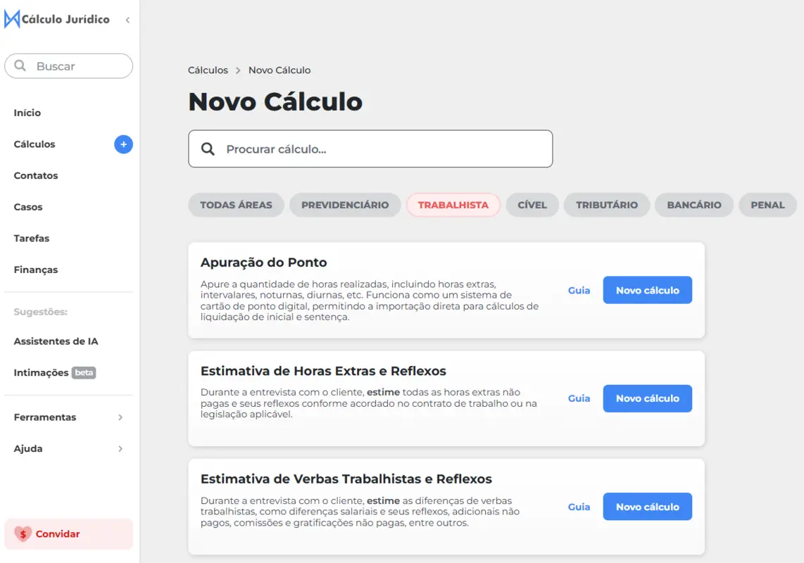 Novo Cálculo CJ