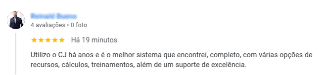 Utilizo o CJ há anos e é o melhor sistema que encontrei, completo, com várias opções de recursos, cálculos, treinamentos, além de um suporte de excelência.