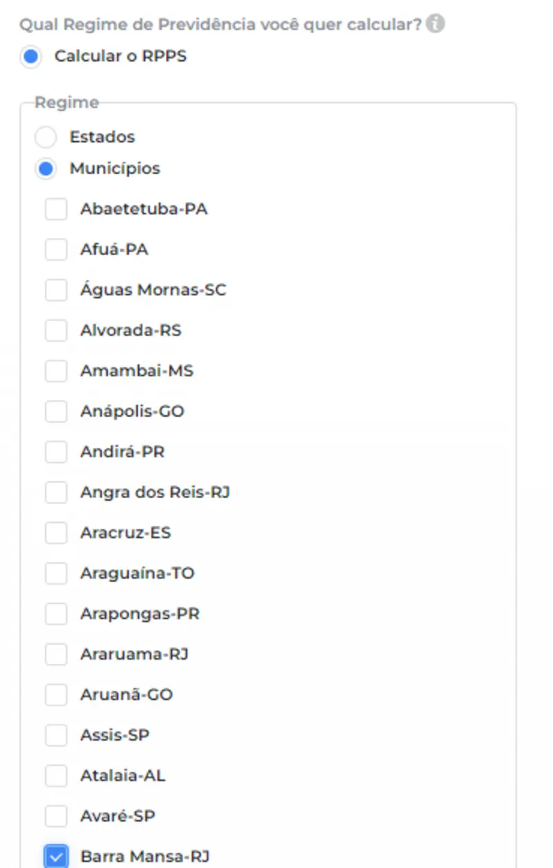 Como fazer o cálculo da aposentadoria do servidor do município de Barra Mansa